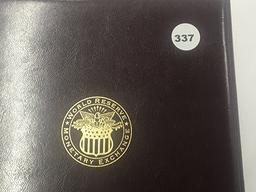 Book of 4 uncut $1 Federal Reserve Note