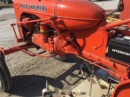 AC CA with Woods L59 Belly Mower, runs good (Consigned by Louise and the late Bill Bash)
