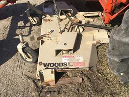 AC CA with Woods L59 Belly Mower, runs good (Consigned by Louise and the late Bill Bash)