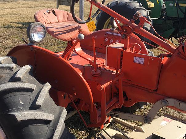 AC CA with Woods L59 Belly Mower, runs good (Consigned by Louise and the late Bill Bash)