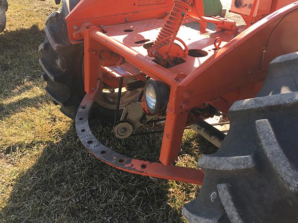 AC CA with Woods L59 Belly Mower, runs good (Consigned by Louise and the late Bill Bash)