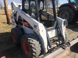 2012 Bobcat S650 Skid Steer, foot and hand control, 6 ft. material bucket, 4813 hours