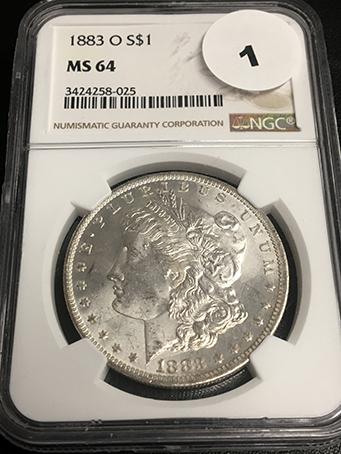 1883-O Morgan MS64