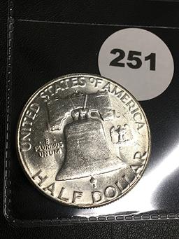 1953-S Franklin Half Dollar