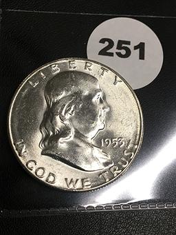 1953-S Franklin Half Dollar