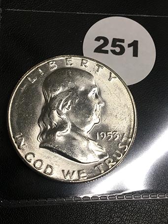 1953-S Franklin Half Dollar