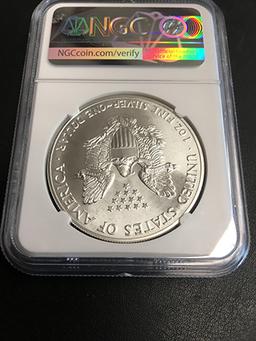 1992 American Eagle NGC MS70