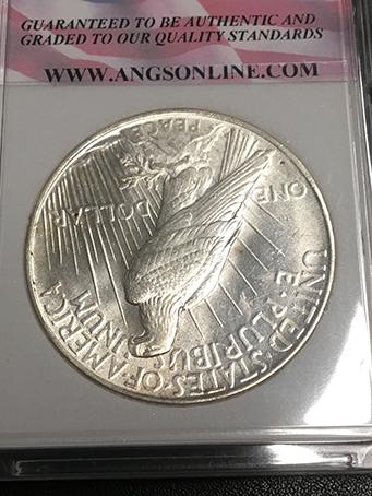 1922-D Peace Dollar ANGS MS67