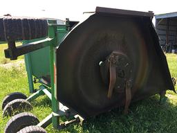JD 1518 Batwing Rotary Cutter, 1000 PTO, Laminated Wheels, Good Working Condition.