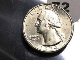 1934 Washington Quarter, High Quality