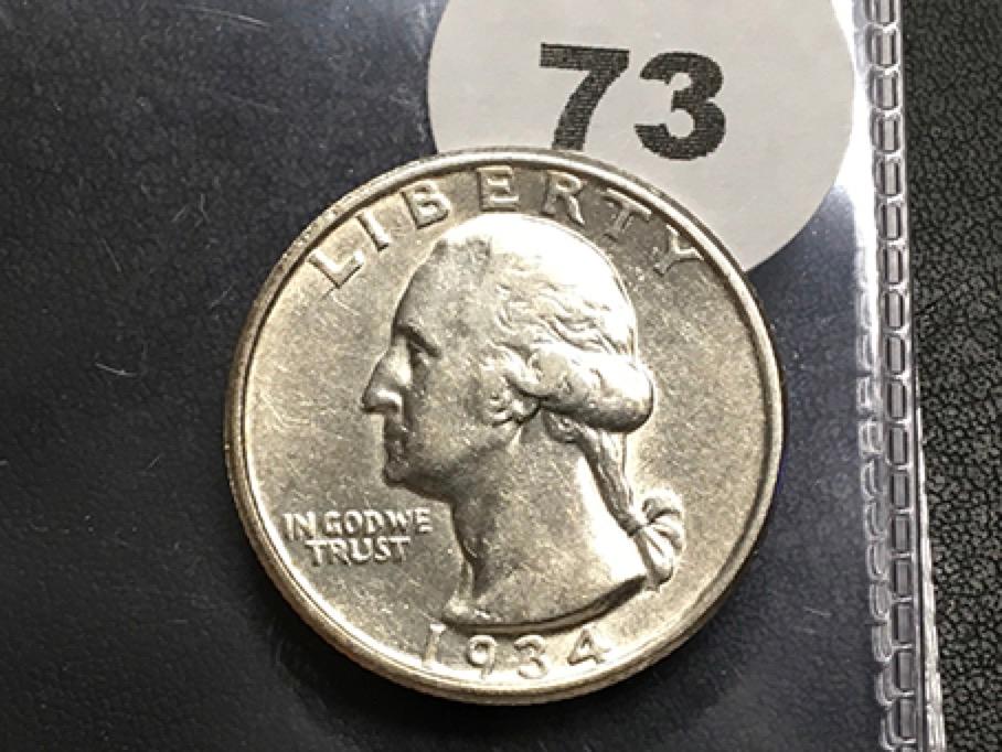 1934-D Washington Quarter, High Quality