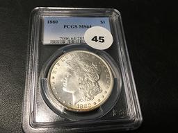1880 Morgan Dollar PCGS MS64