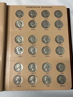 Incomplete Washington Quarter 1932-1998 Book (Includes 1932-D, 1932-S and Several BU in 50s & 60s)