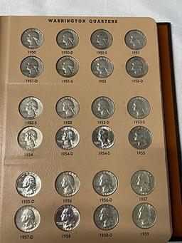 Incomplete Washington Quarter 1932-1998 Book (Includes 1932-D, 1932-S and Several BU in 50s & 60s)