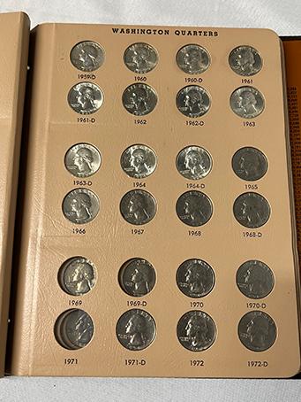 Incomplete Washington Quarter 1932-1998 Book (Includes 1932-D, 1932-S and Several BU in 50s & 60s)