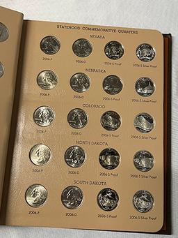 Washington Quarters Statehood Commemorative 2004-2008 Book Including Proofs
