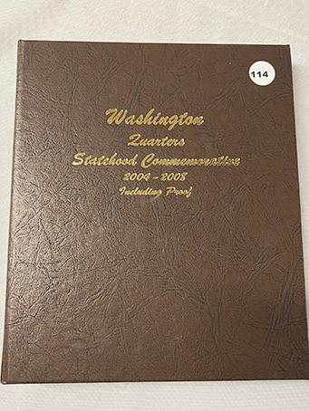 Washington Quarters Statehood Commemorative 2004-2008 Book Including Proofs