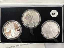 2006 American Eagle 20th Anniversary Silver Coin Set