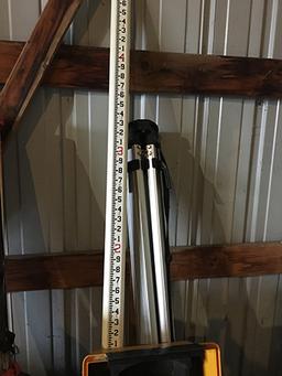 Spectra-Phusics laser plane 500, sells with fiberglass 25ft measuring pole and tripod