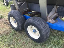 Doyle pull type stainless steel fertilizer cart, double spreader