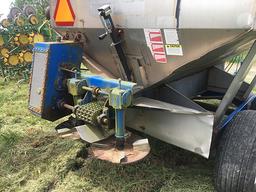 Doyle pull type stainless steel fertilizer cart, double spreader