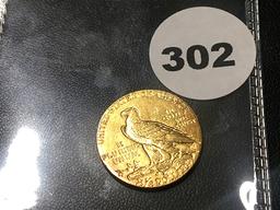 1909 2 1/2 Indian Gold