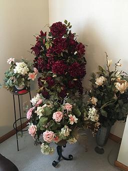 Floral decor with stands
