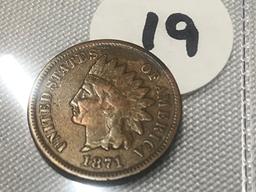 1871 Indian Cent