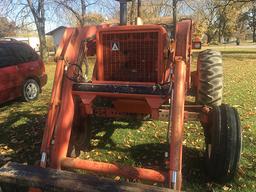 AC 185 Open Station Diesel Tractor, 3 pt, top link, 2 Hyd outlets, 18.4-30 tires