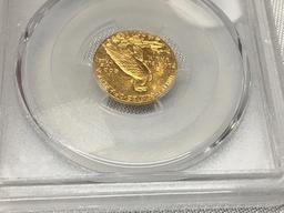 1929 $2 1/2 Gold Indian PCGS MS62