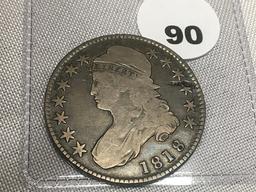 1818 Bust Half