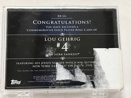 Lou Gehrig Topps 728/736 Retired Rings