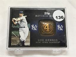Lou Gehrig Topps 728/736 Retired Rings