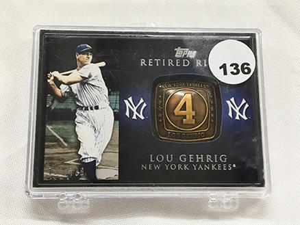 Lou Gehrig Topps 728/736 Retired Rings