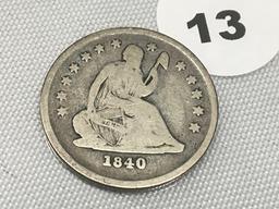 1840-O Seated Quarter