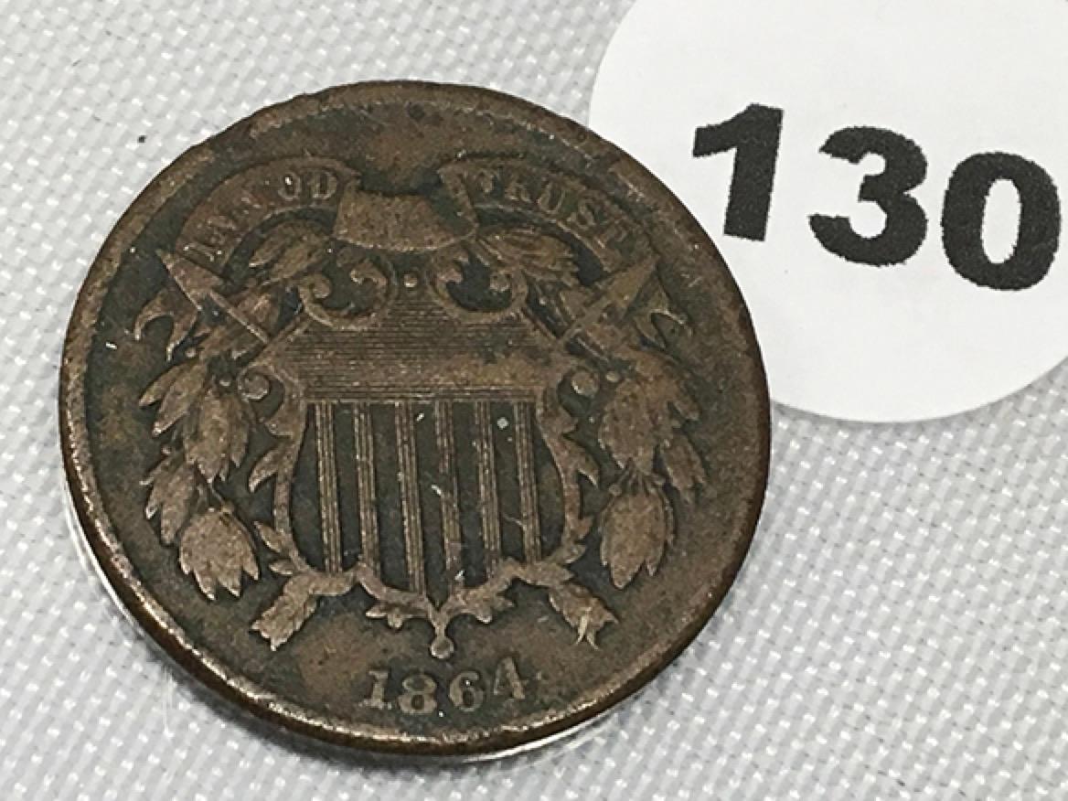 1864 2 Cent Piece