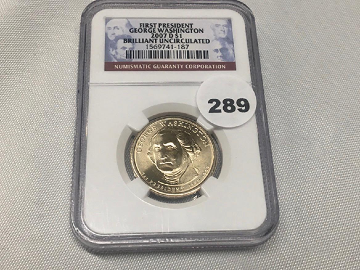 2007-D George Washington, NGC Graded