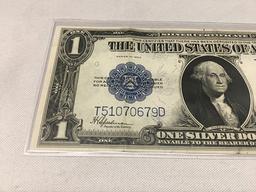 1923 Washington Silver Certificate Large Note, Light Fold Marks, Great Eye Appeal