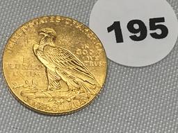 1911 $5 Indian Gold
