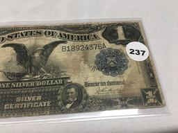 1899 Black Eagle Silver Certificate, Circulated