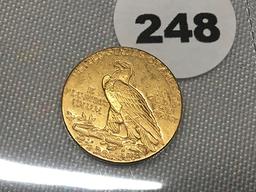 1925 $2 1/2 Indian Gold