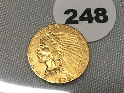 1925 $2 1/2 Indian Gold