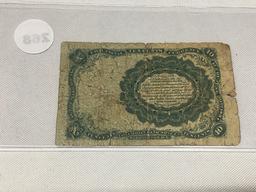 Ten Cents Fractional Currency, Circulated