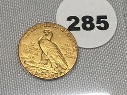 1913 $2 1/2 Indian Gold