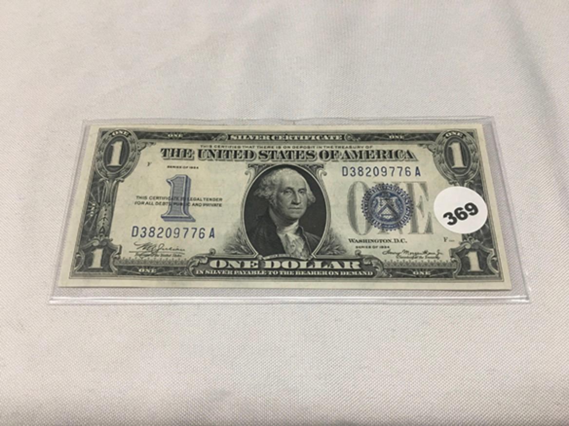 1934 $1 Silver Certificate, UNC