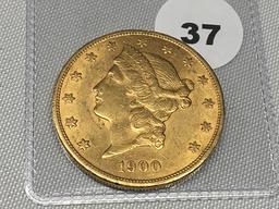 1900 $20 Liberty Head Double Eagle Gold