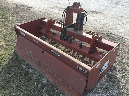 Rhino HB72 3pt. Box/rear blade with hyd. Scarifier lift