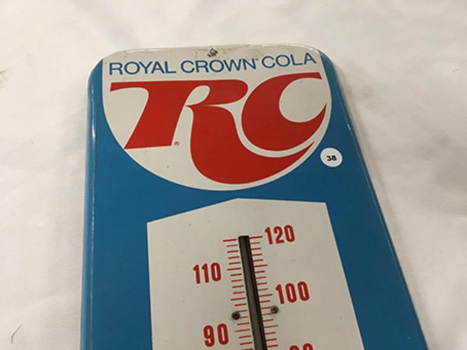 10 x 25 1/2 in. Vintage RC Cola Thermometer