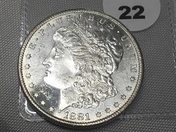 1881-S Morgan Dollar, UNC