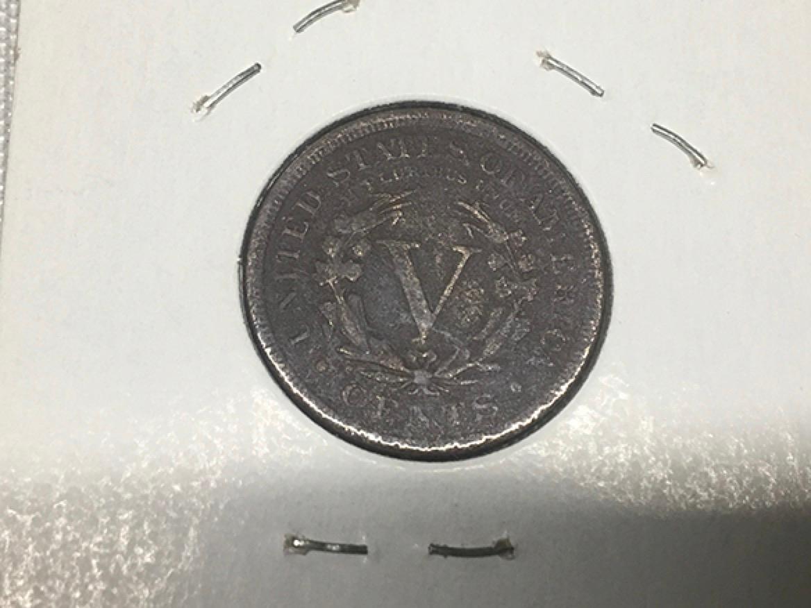 1897 'V' Nickel